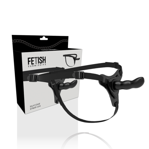 Fetish Submissive Harness - Silicona Negro G-SPOT 16cm - Imagen 5