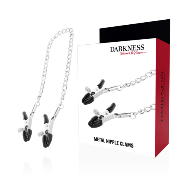 Darkness - Pinzas ajustables para pezones ajustables metal - Imagen 3