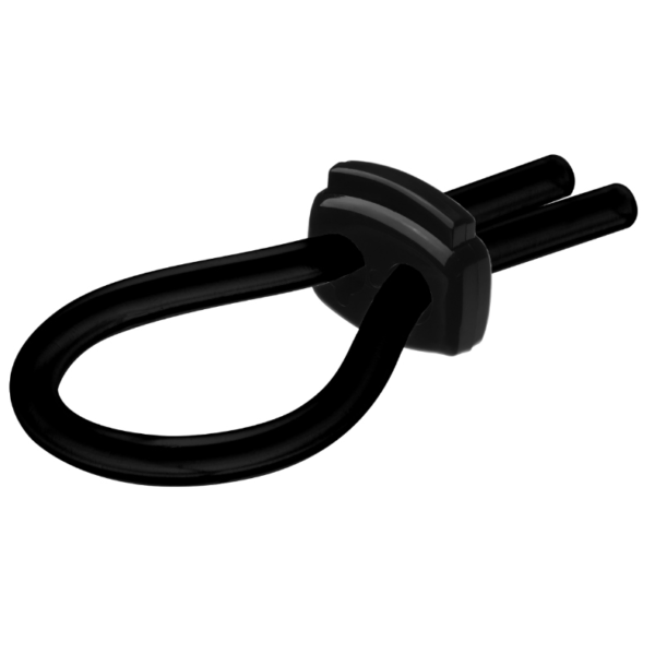 Joydivision Potenzduo -  Anillo silicona para pene negro - M