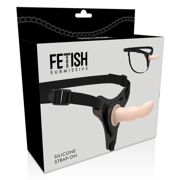 Fetish Submissive Harness - Silicona Flesh  G-SPOT 12.5cm - Imagen 2