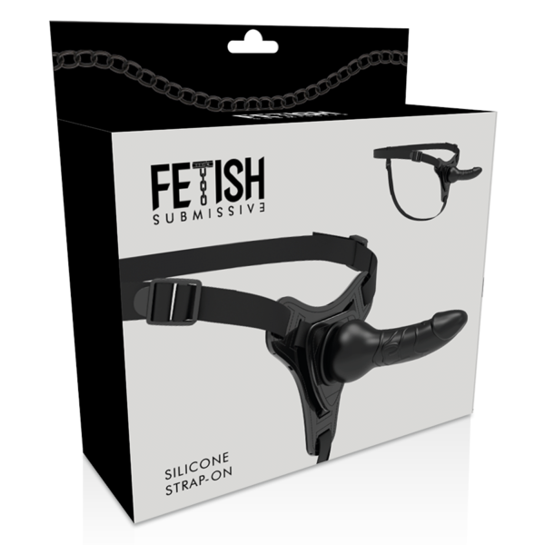 Fetish Submissive Harness - Silicona negro realistic 16cm - Imagen 2