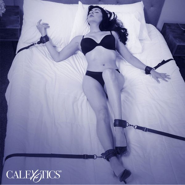 CALEXOTICS - NOCTURNAL RESTRICCIONES DE CAMA CUERO AJUSTABLE NEGRO - Imagen 5